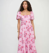 The Matilda Dress - Pink Delft Bouquet