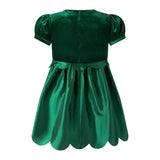 Taffeta Scalloped Dress