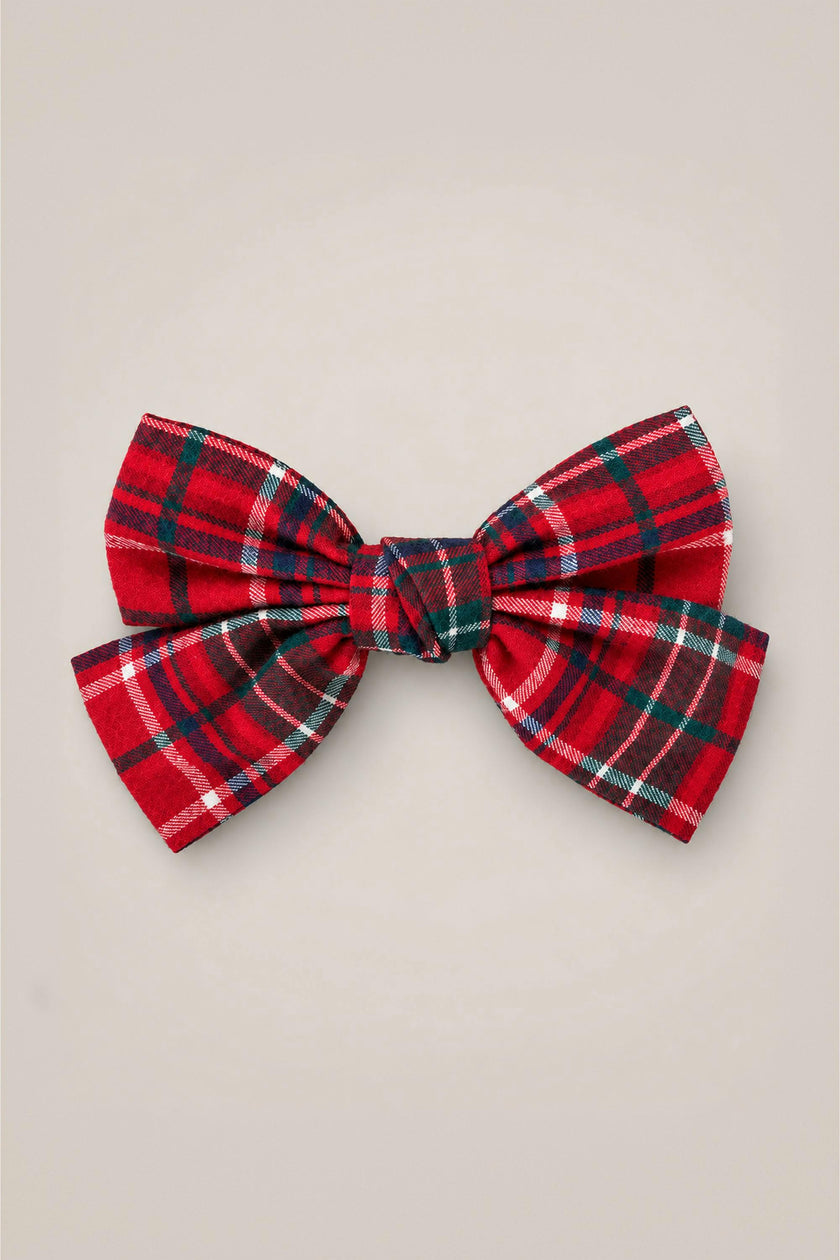 Hair Bows in Christmas Cheer Plaid