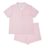 Ballet Stripe Short Sleeve & Shorts Bamboo Women's Pajama Set