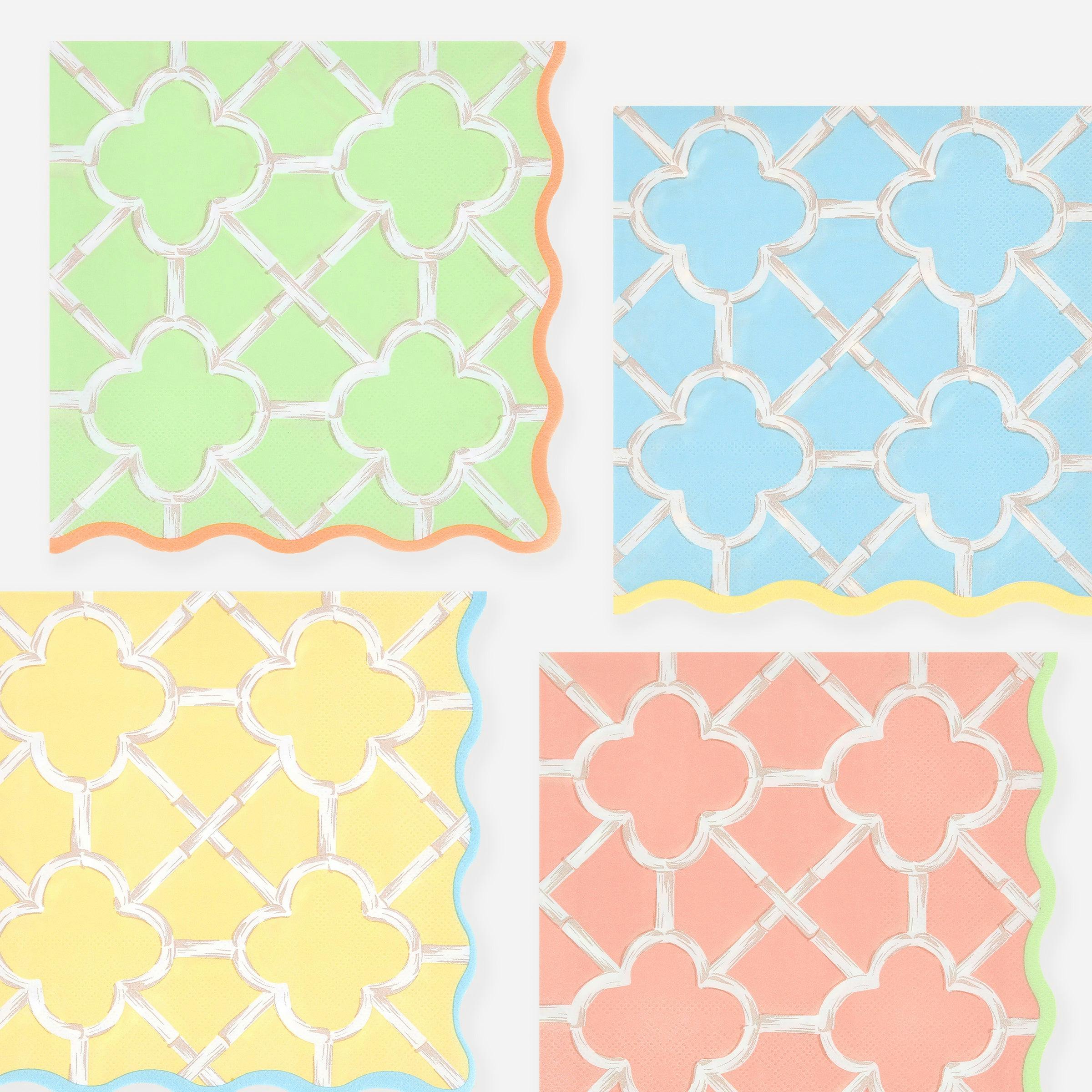 Bamboo Pattern Large Napkins