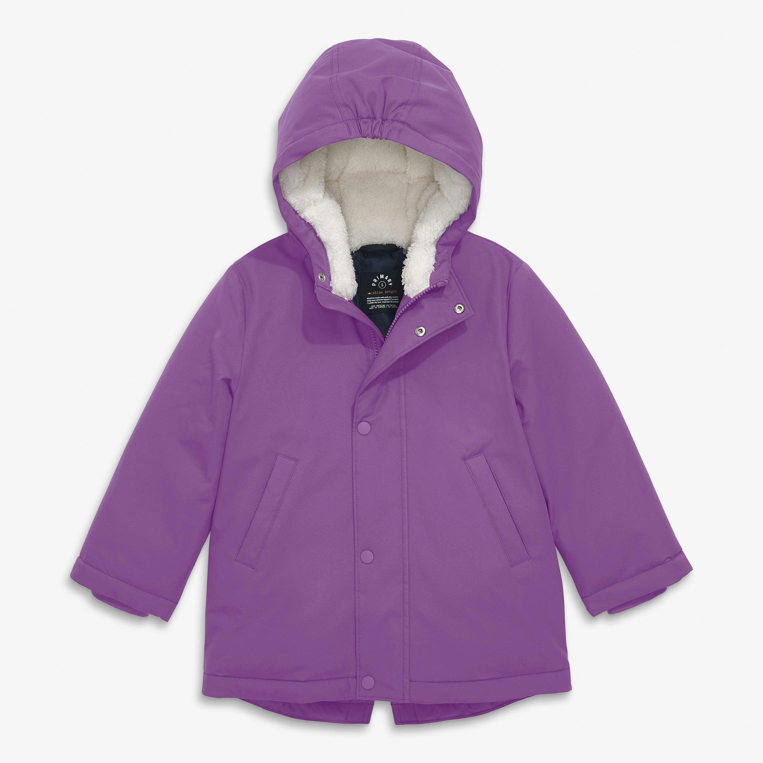 Kids weatherproof parka puffer