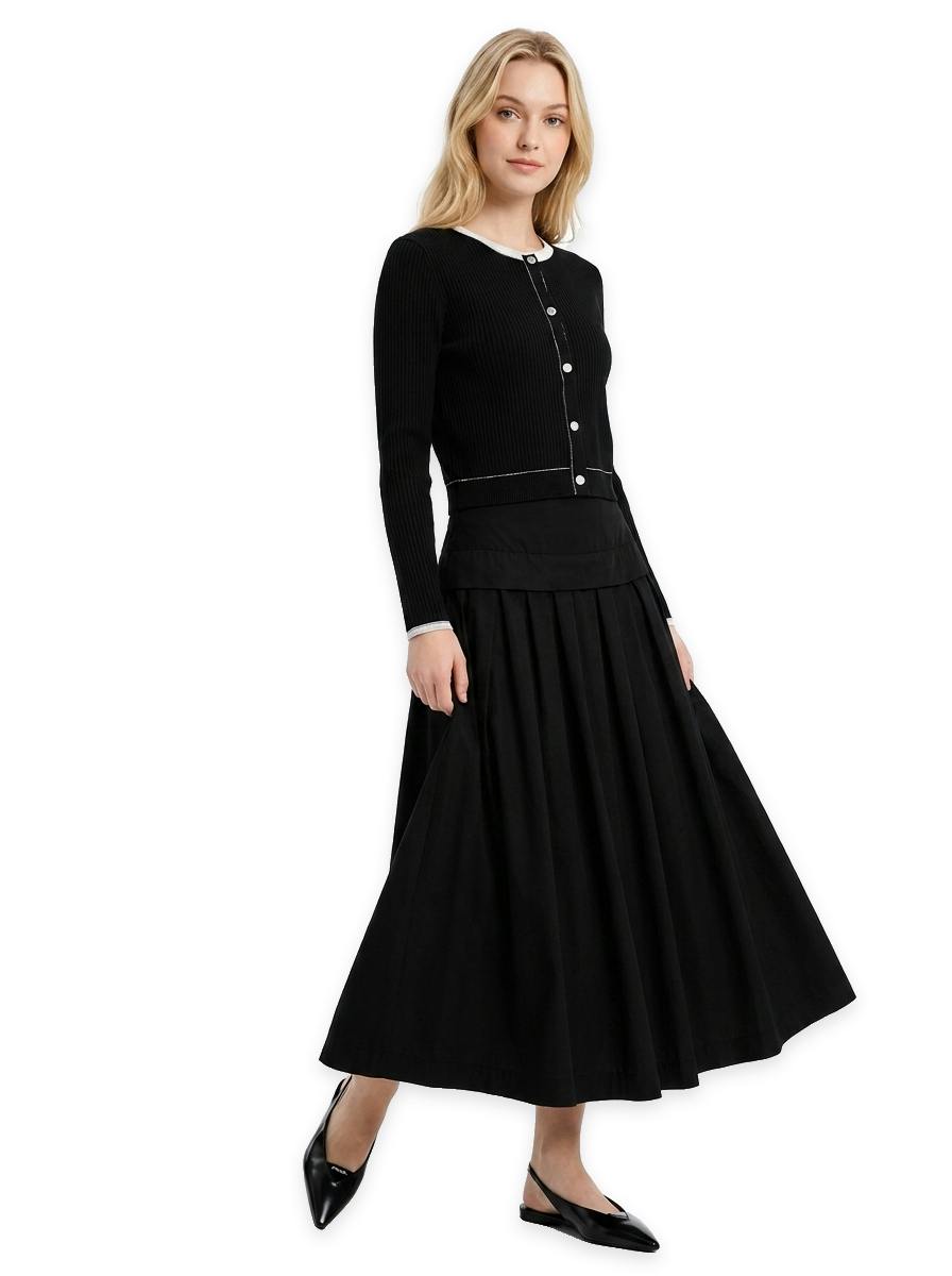 Skirt With Chain Trim