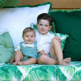 Green Chambray Bubble and Shirt Set