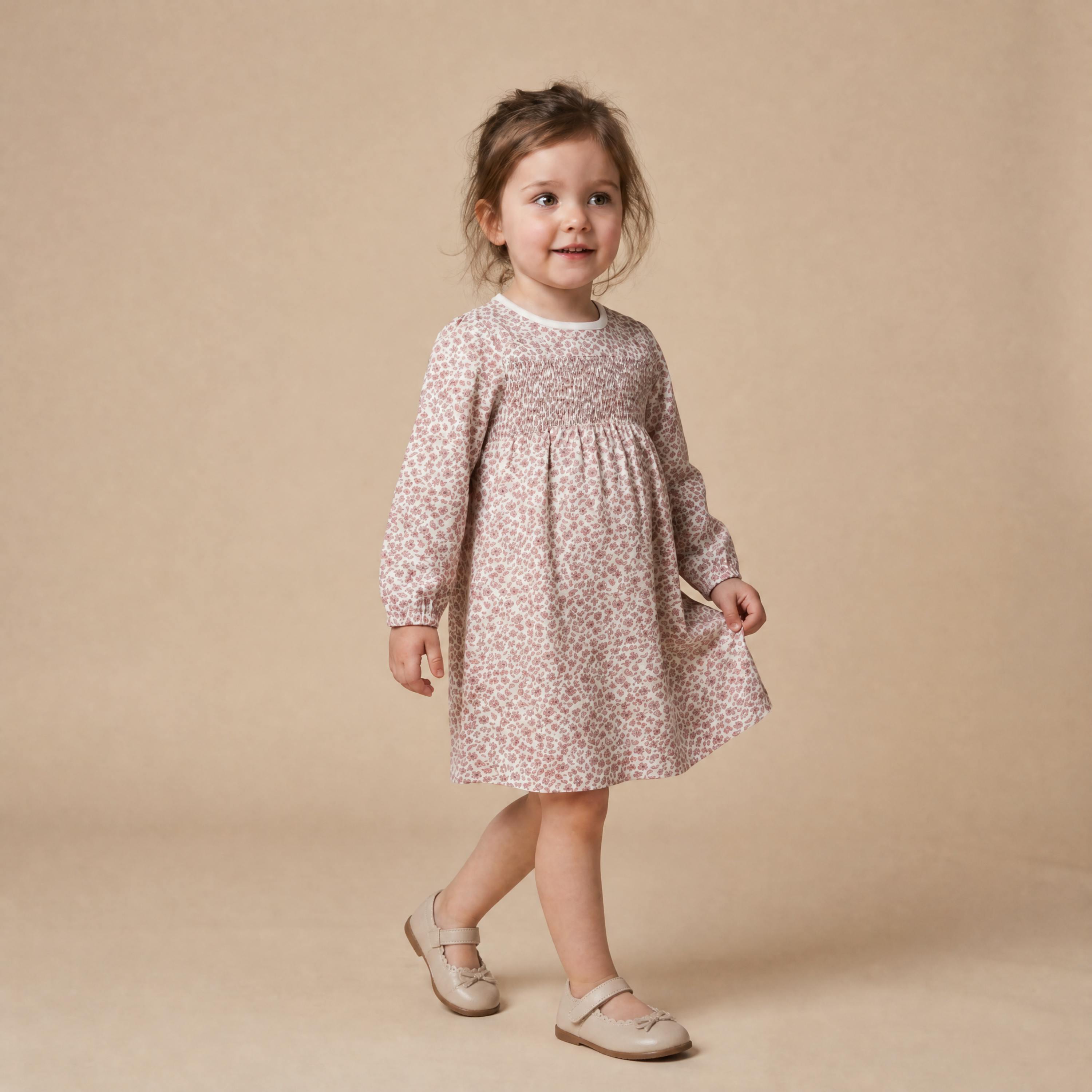 Organic Smocked Sundress - Wild Petal
