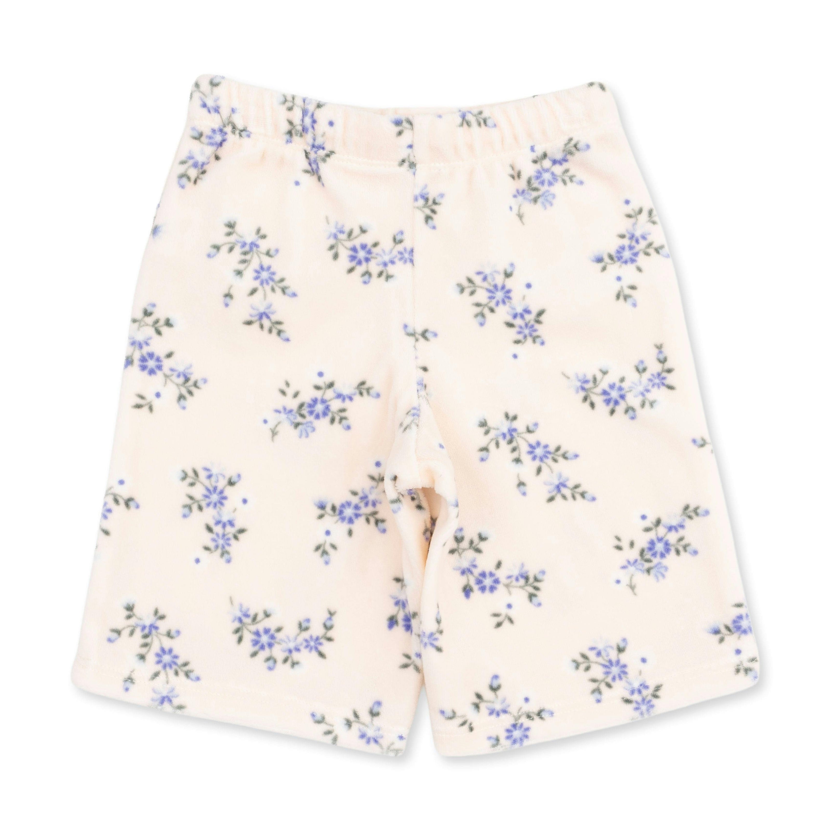 Sweet Hanna Floral Velour - Oversized Sweatshirt and Wide Leg Pant