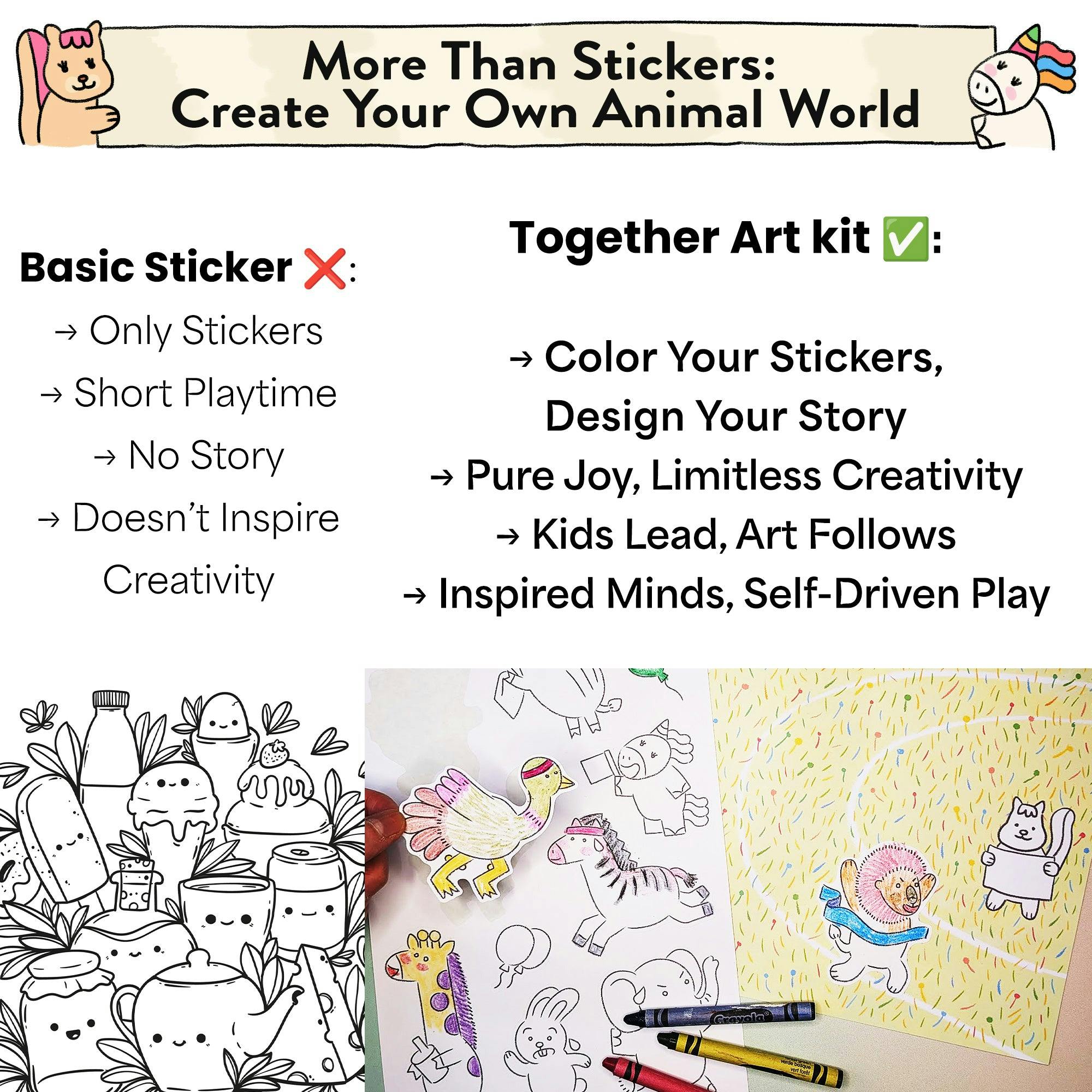 Animal World Storytelling Sticker Kit