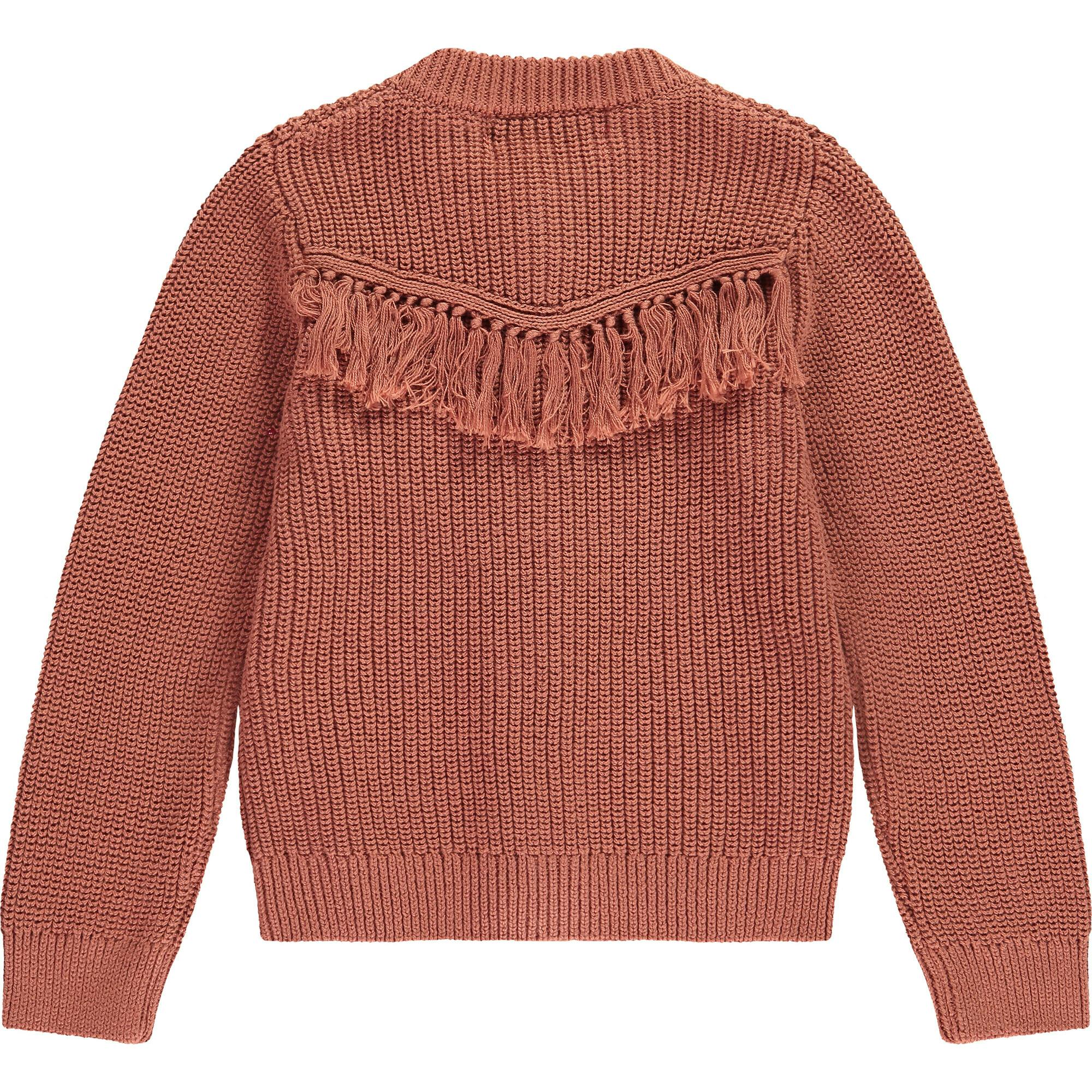 Rib Knit Tassel Cardigan