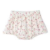 Organic Scalloped Top & Bloomers Set - Pink Bloom