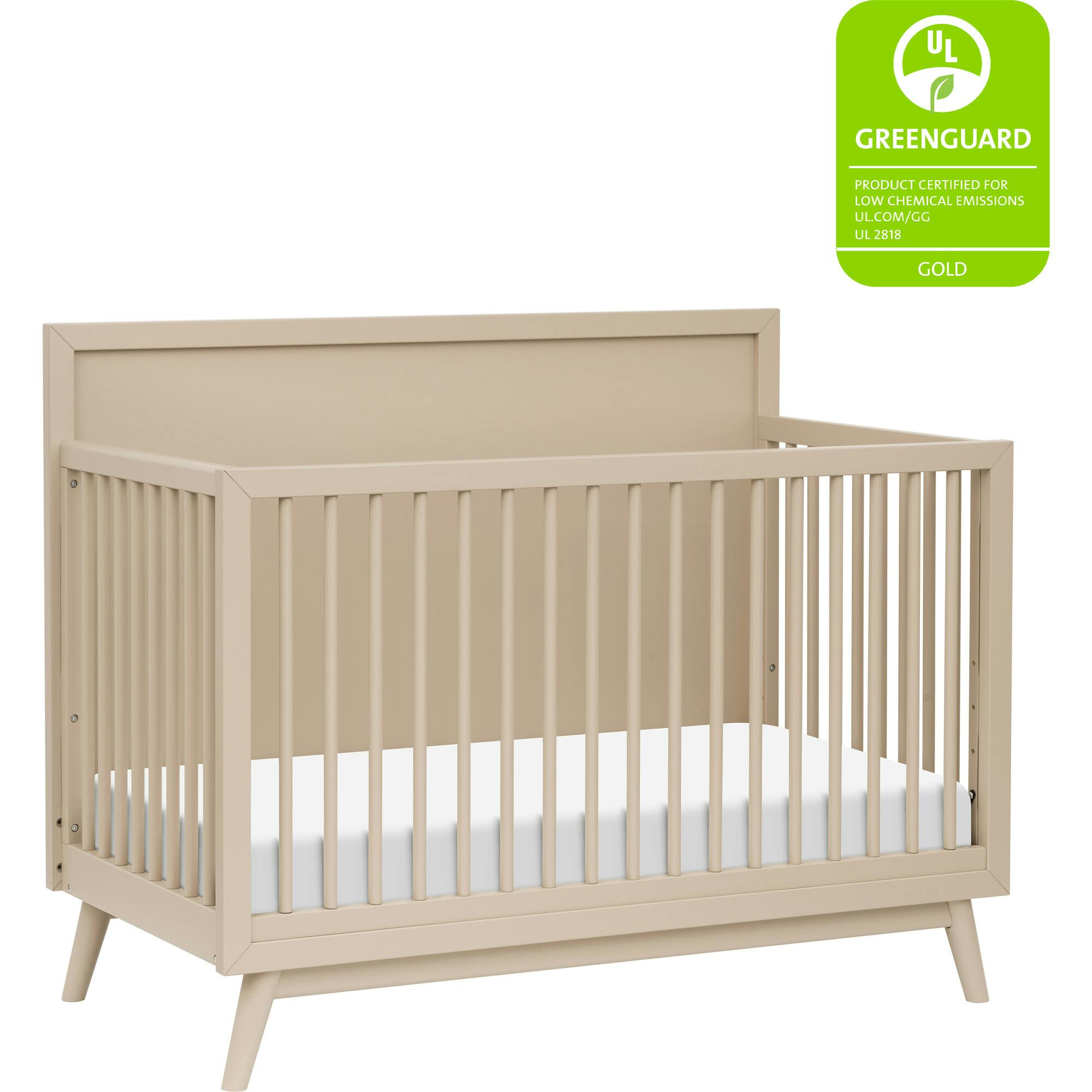 Palma 4-In-1 Convertible Crib With Toddler Bed Conversion Kit