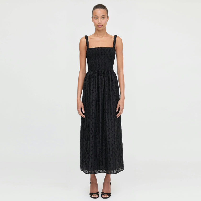 The Anita Nap Dress - Black Fil Coupé