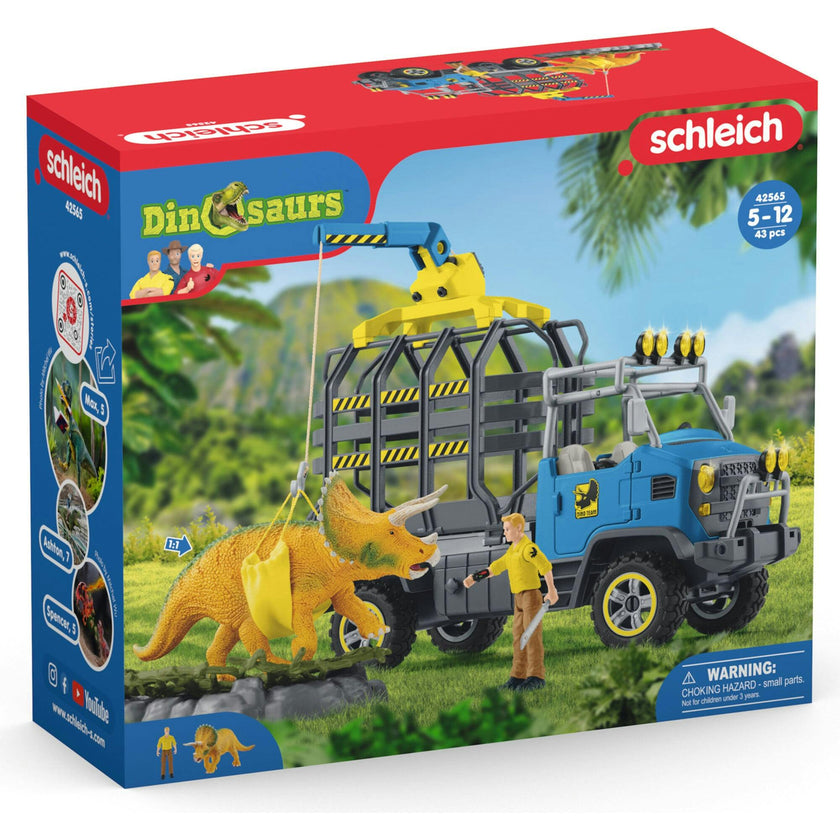 Schleich Dinosaurs: Dino Transport Mission - 13pc Toy Playset
