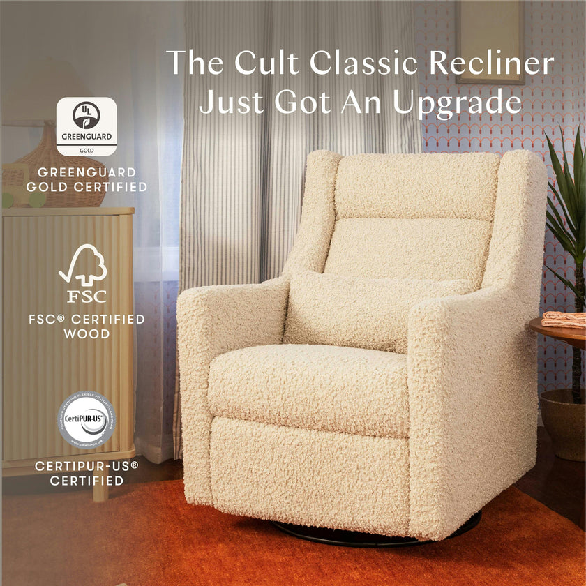 Babyletto Kiwi Plus Power Recliner and Swivel Glider with Power Adjustable Headrest and USB Port