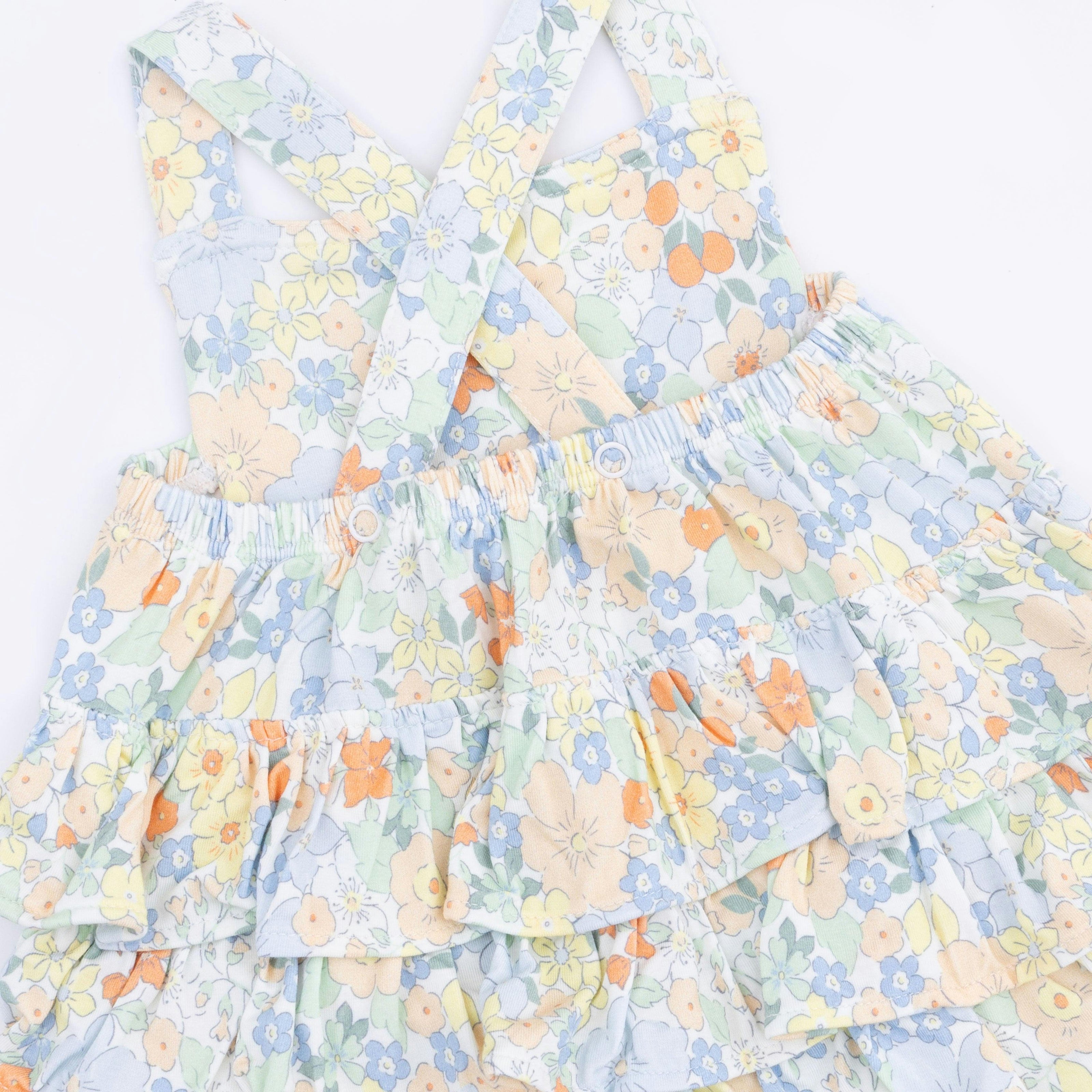 Georgia Floral - Ruffle Sunsuit