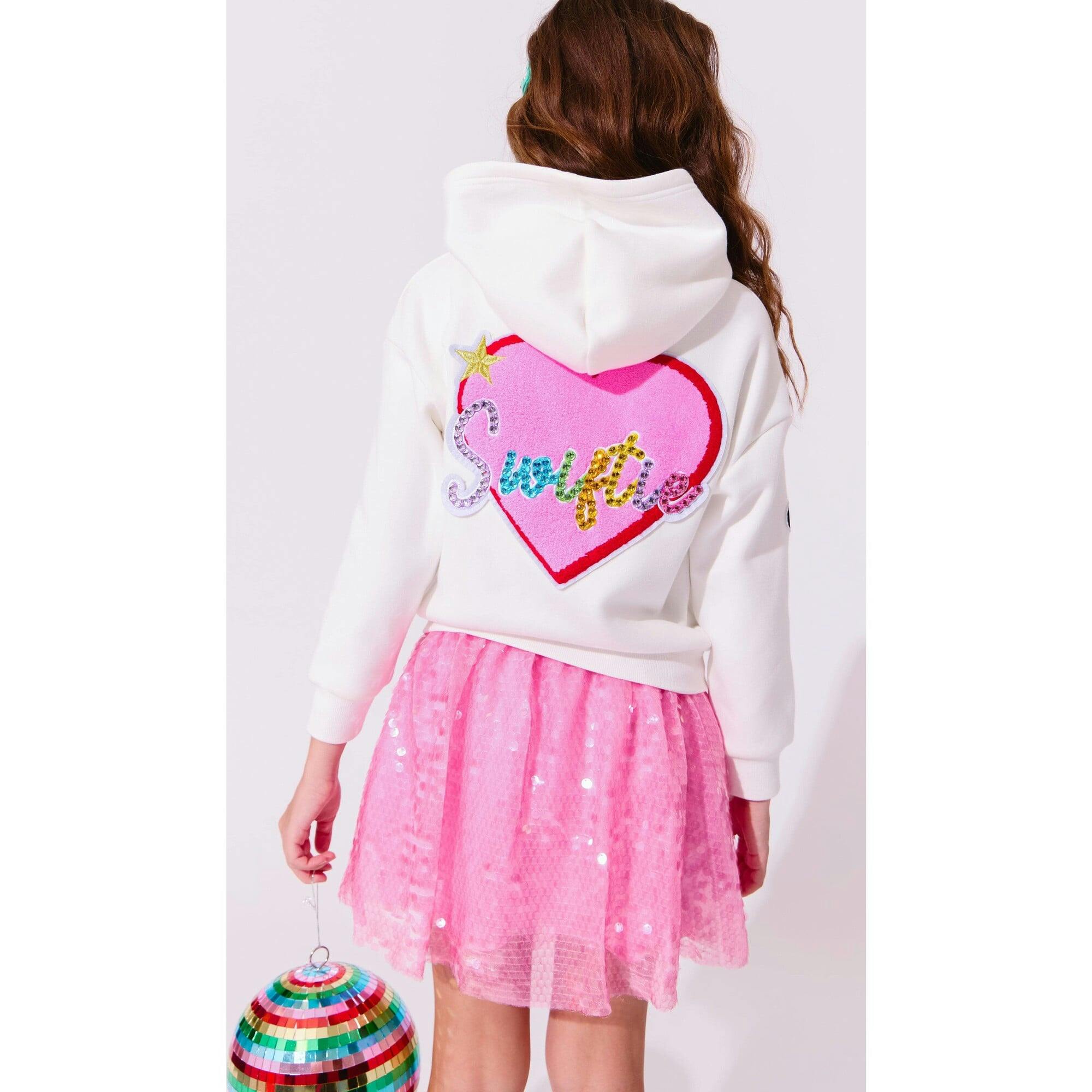 Bubble Gum Hot Pink Sequin Skirt