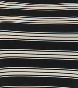 The Jayne Dress - Black/Ivory Stripe