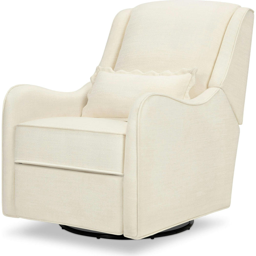 Devon Recliner and Swivel Glider in Performance Ivory Eco-Basketweave