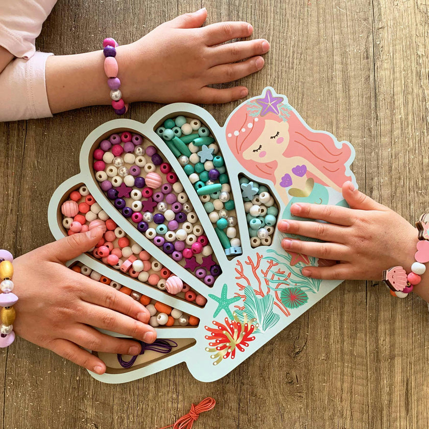 Les Perles -Mermaid Wooden Beads - 4y+