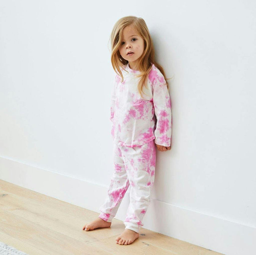 Lightweight French Terry Marble Tee and Jogger Set