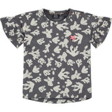 All-Over Abstract Sea Plant Graphic Print T-Shirt