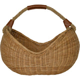 Rattan Half Moon Basket