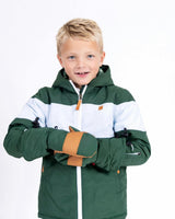 Kids Waterproof Mitten in Ivy Green
