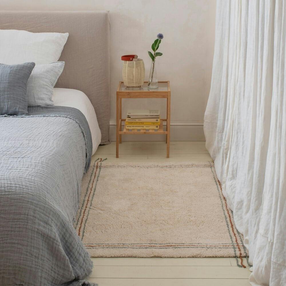 Cuisine Washable Rug. Natural