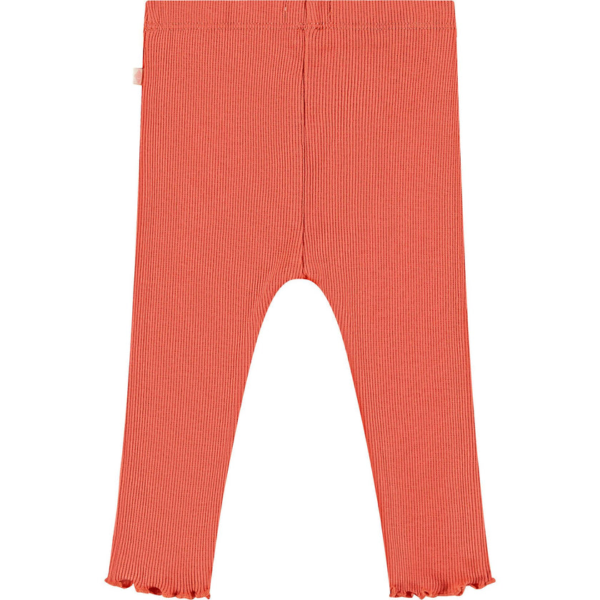 Baby Girl Ruffle Bottom Ribbed Leggings