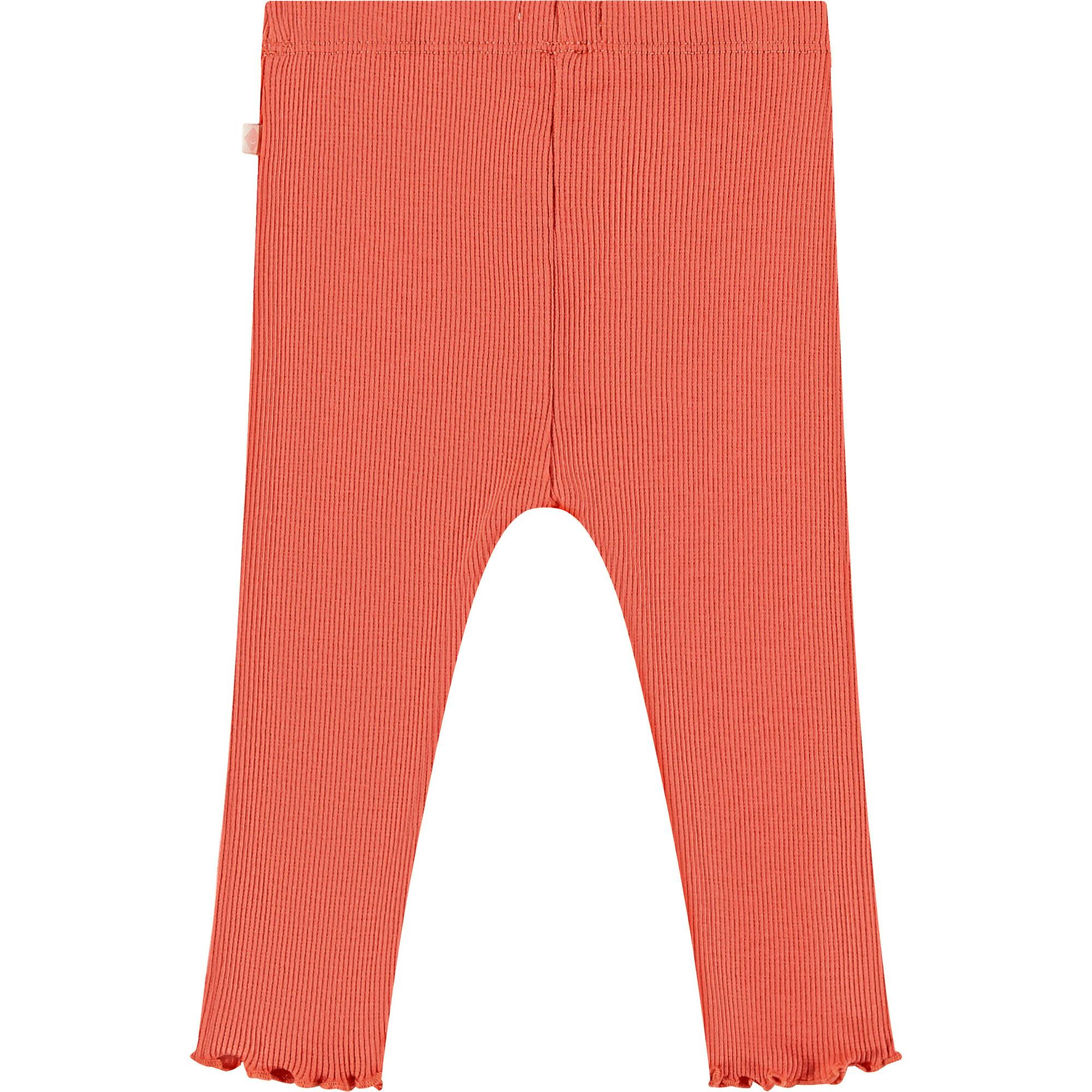 Baby Girl Ruffle Bottom Ribbed Leggings