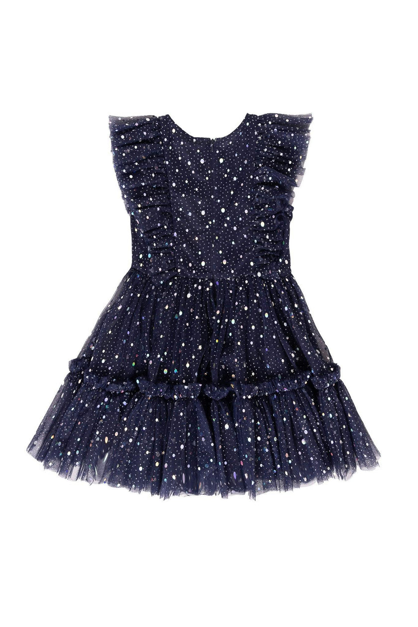 Mini Brynlee Dress in Sparkling Stars Navy