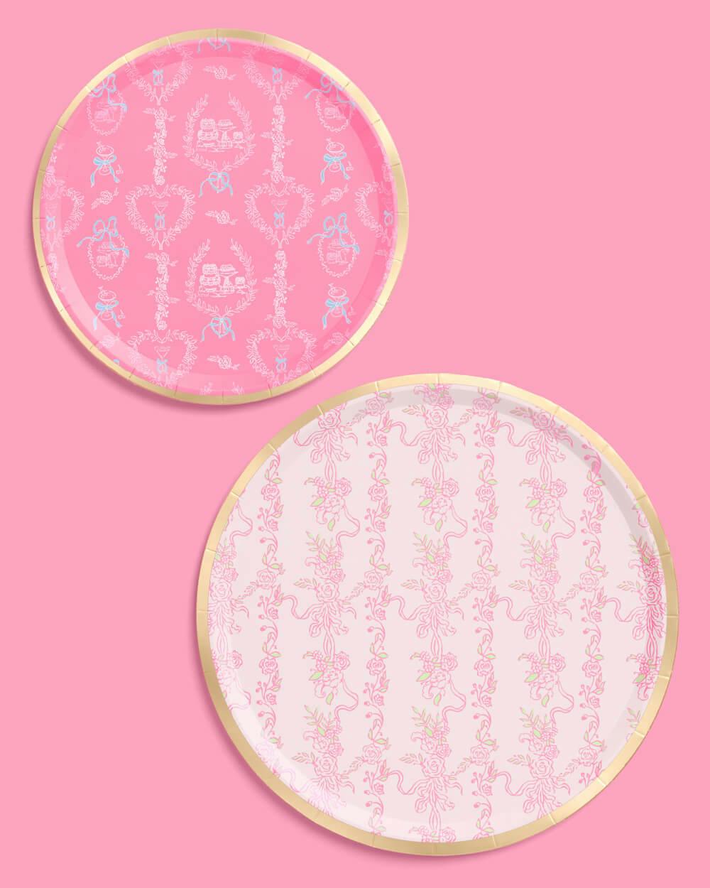 Romance Plates - 32 paper plates, 2 sizes