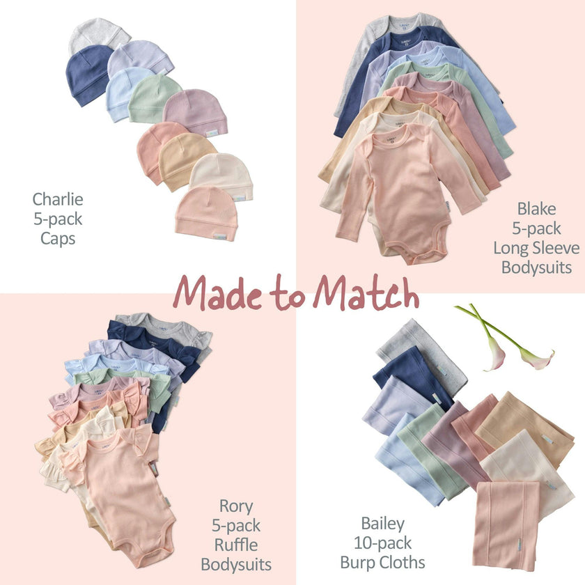 BAILEY 10-Pack BAILEY Burp Cloths