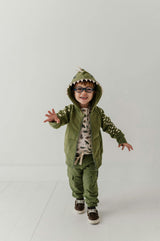 Boys Hooded Jacket in Dinosaur