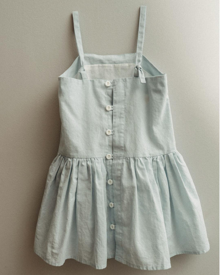 Hikari Pintuck Dress | Powder Blue