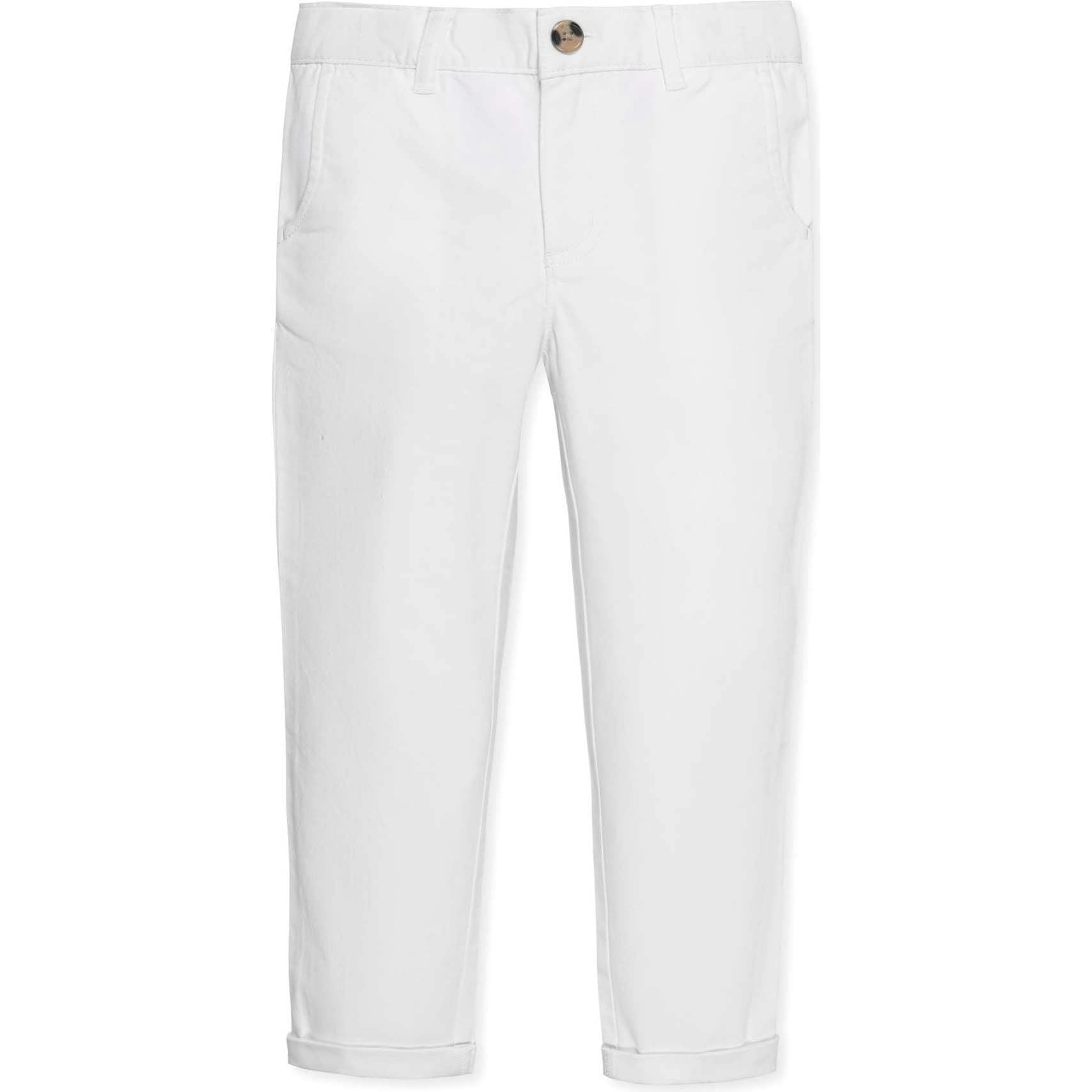 Organic Skinny Stretch Twill Chino Pant, White