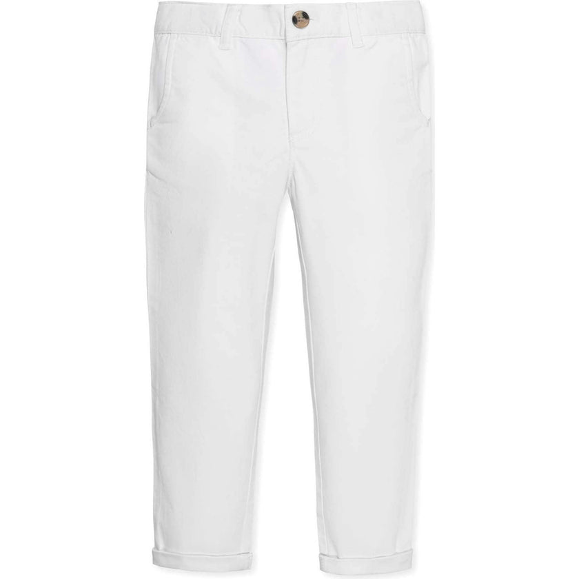 Organic Skinny Stretch Twill Chino Pant, White