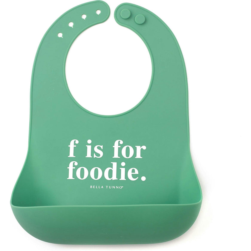 F For Foodie Wonder Bib