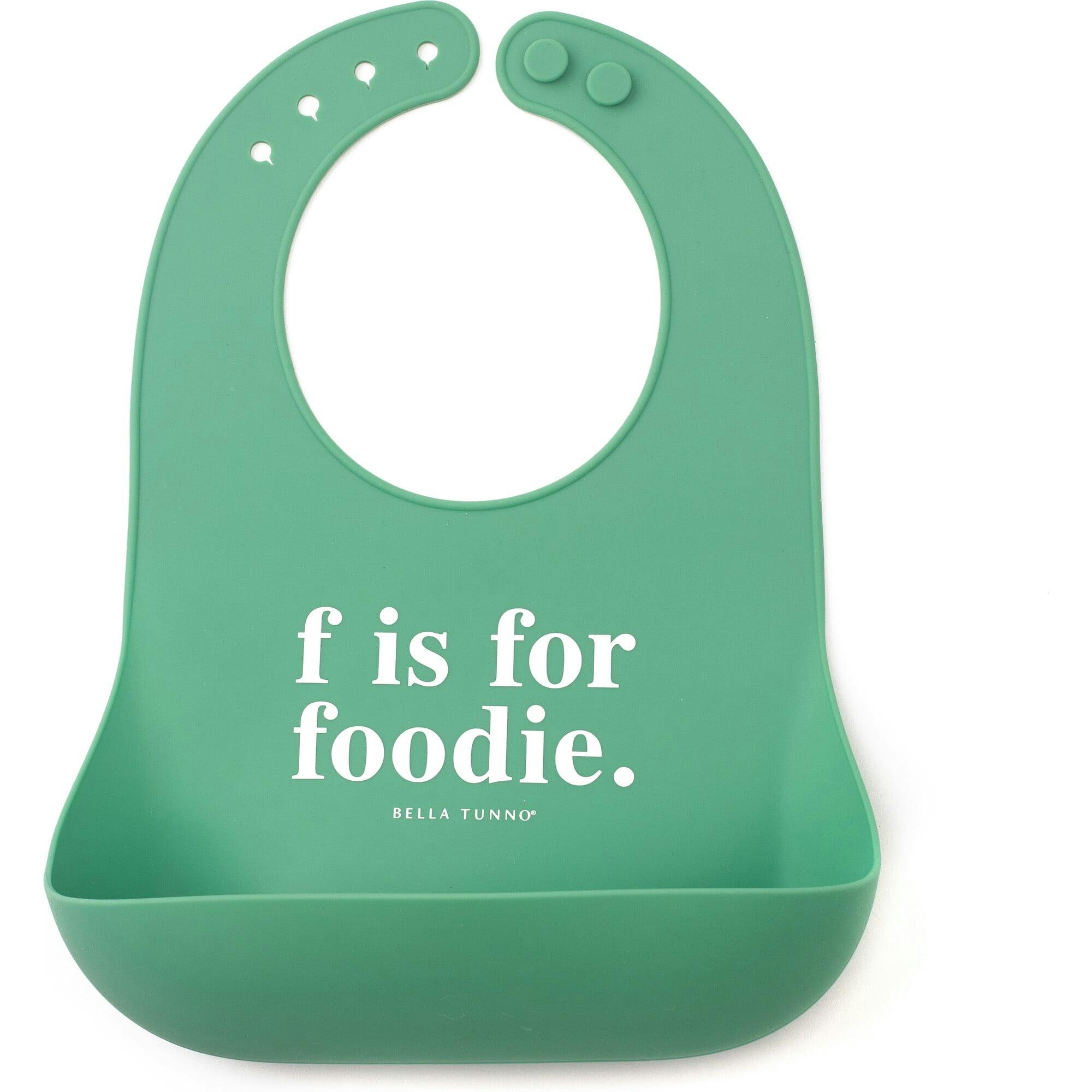 F For Foodie Wonder Bib