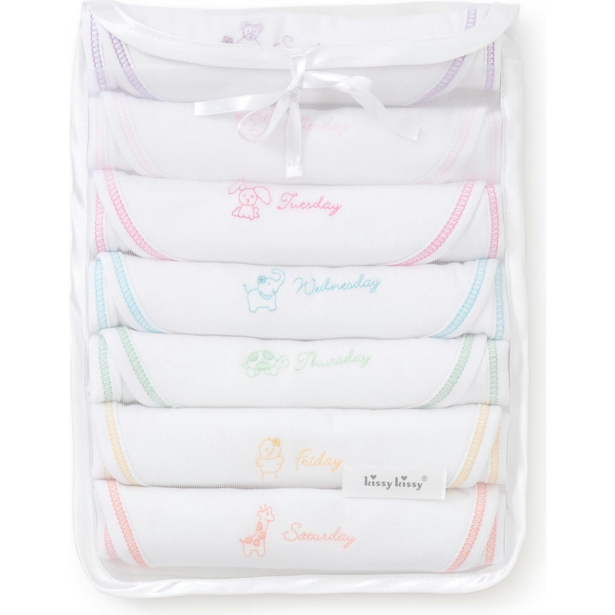 Girls Days of the Week Bibs Set