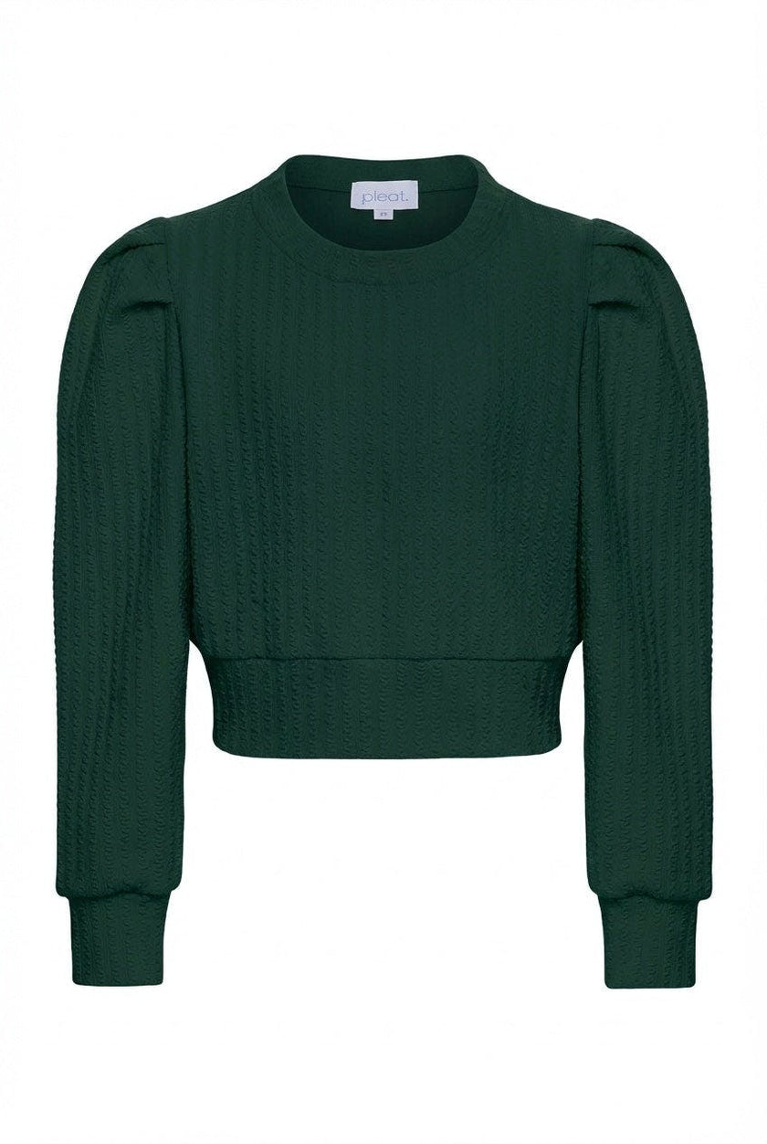Jane Sweatshirt Textured Hunter