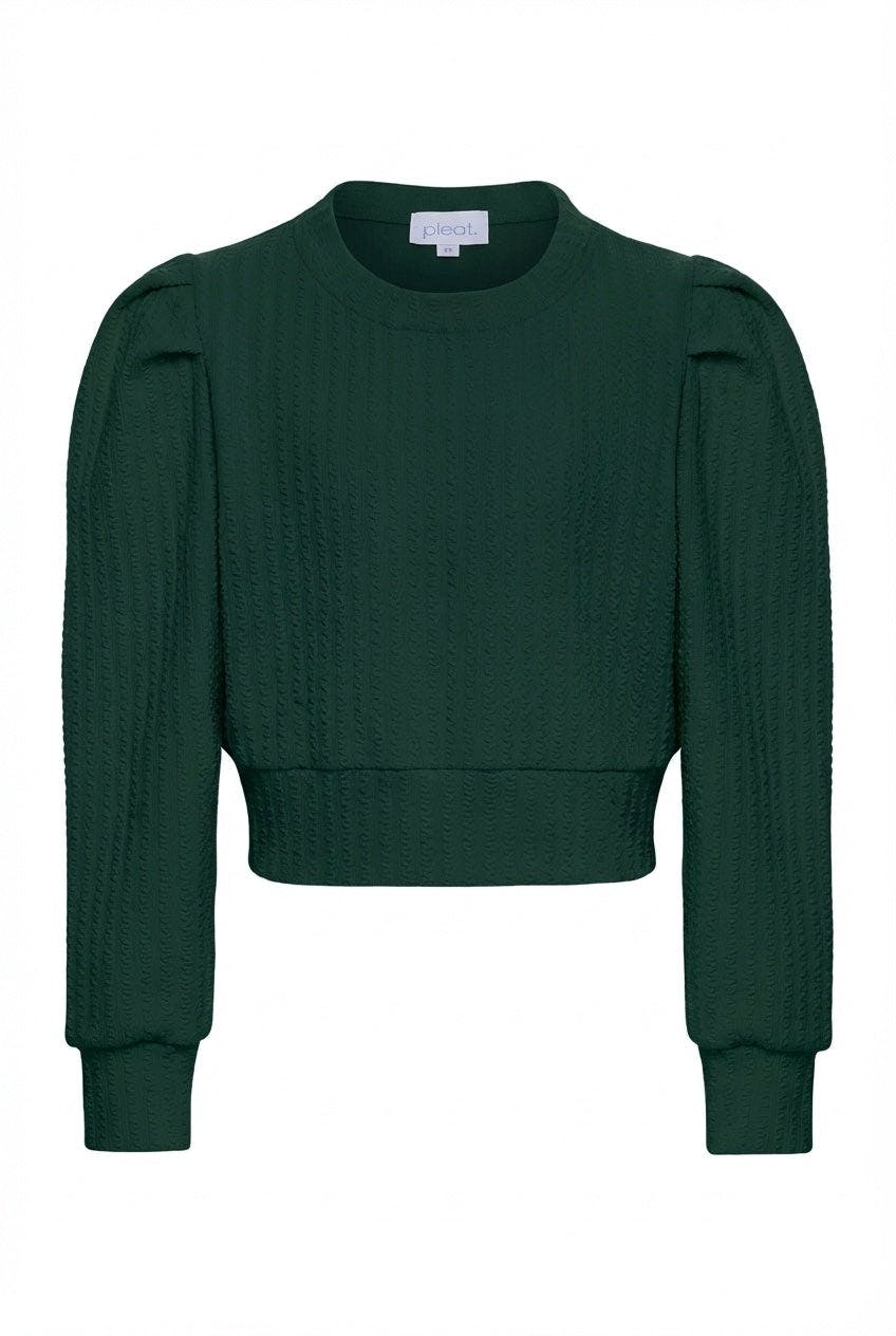 Jane Sweatshirt Textured Hunter
