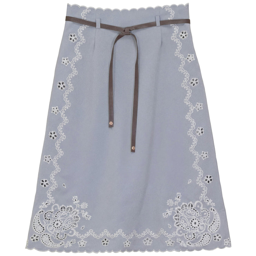 A line Embroidered Skirt