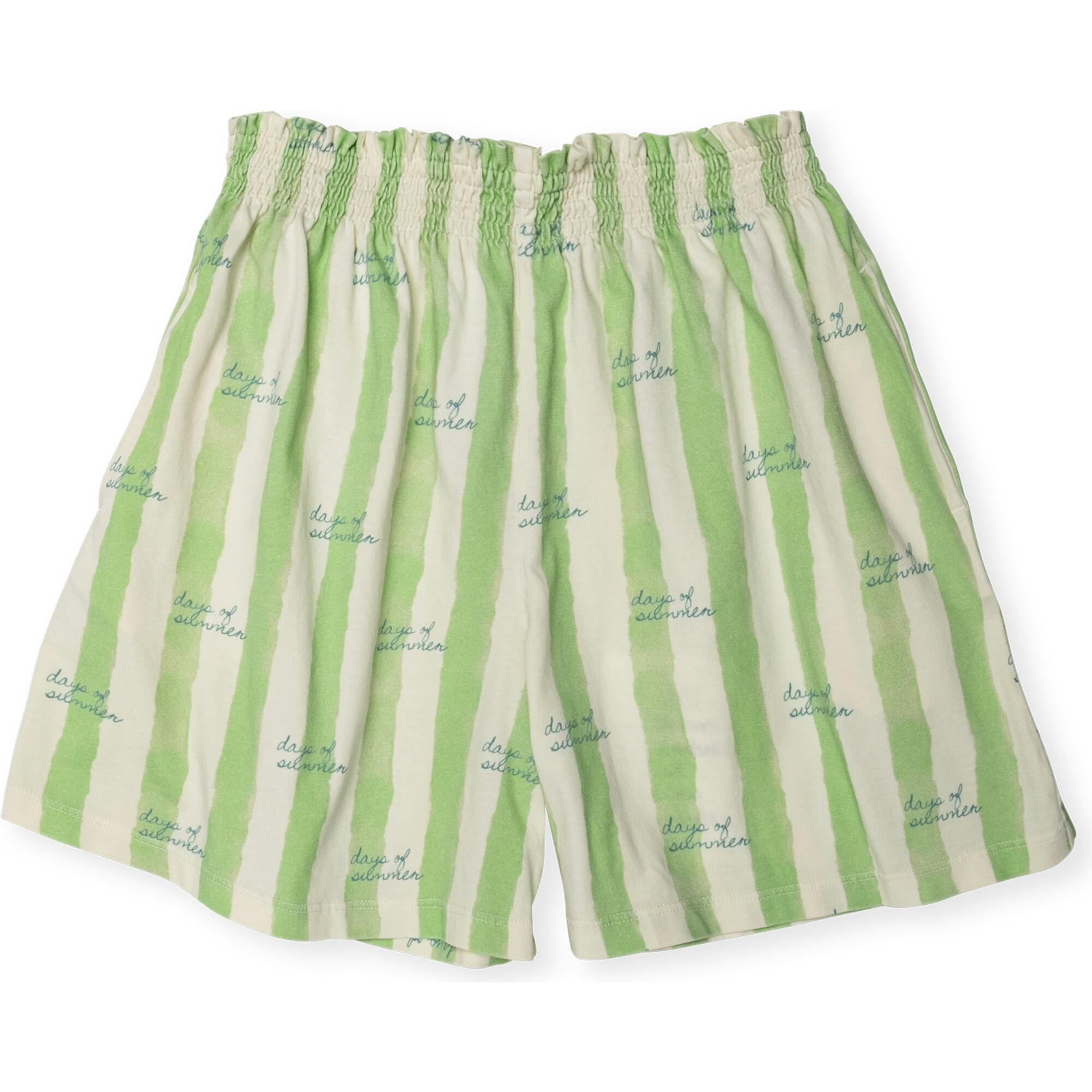 Flutter Shorts in Pistachio Stripe