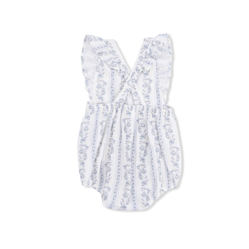 Kimberly Floral Stripe - Sunsuit