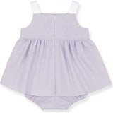 Pincord Romper with Flowers