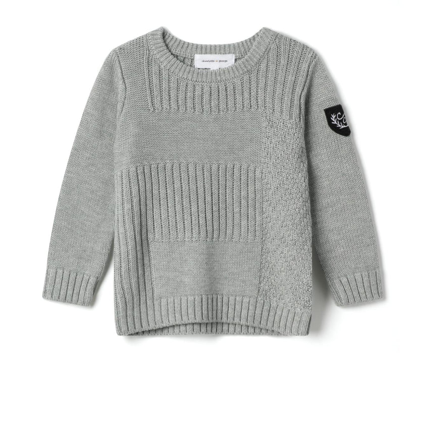Multi Knit Sweater Grey Mix