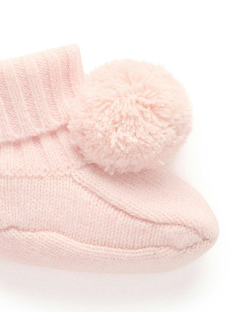 Cashmere Booties Pale Pink Melange