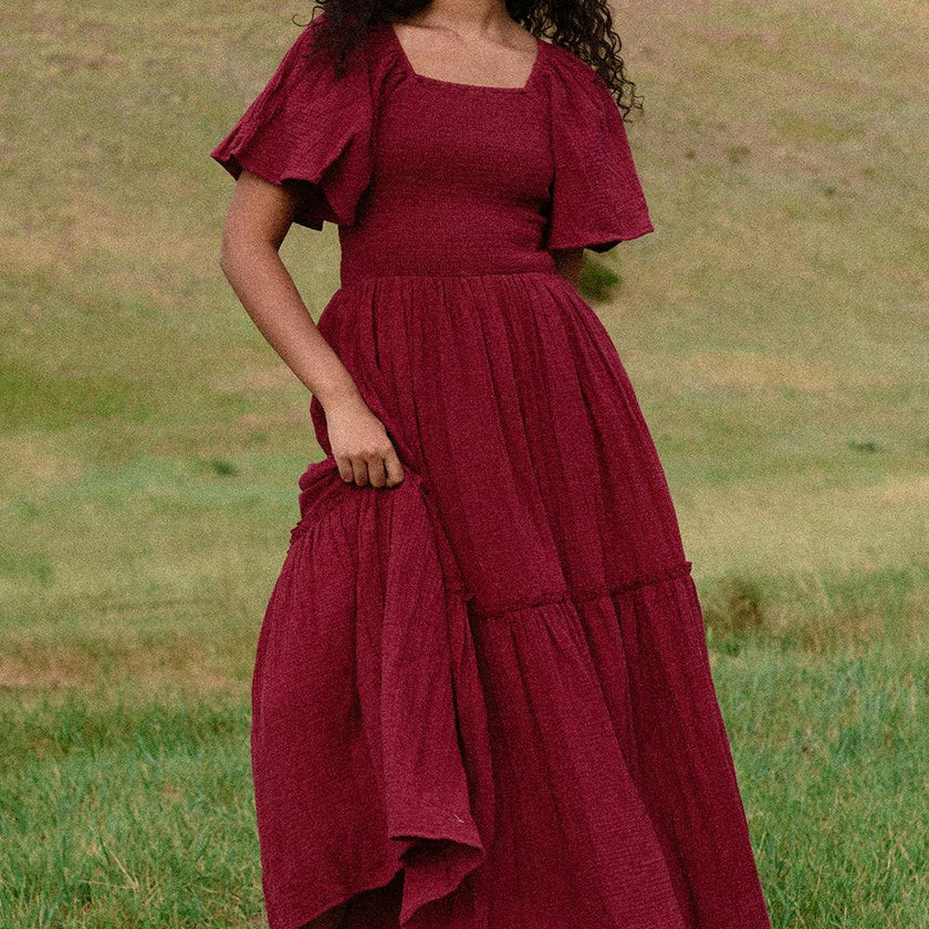Lennon Maxi Dress in Wildberry