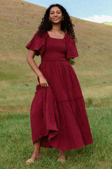 Lennon Maxi Dress in Wildberry