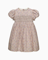 Carnation Floral Smocked Party Dress